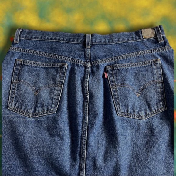 Levi’s Vintage Denim Skirt Size 16 - Picture 5 of 12